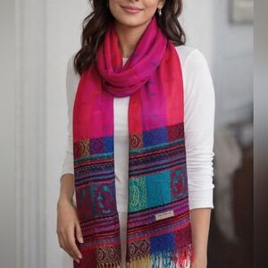 Vibrant Paisley Pashmina Scarf
